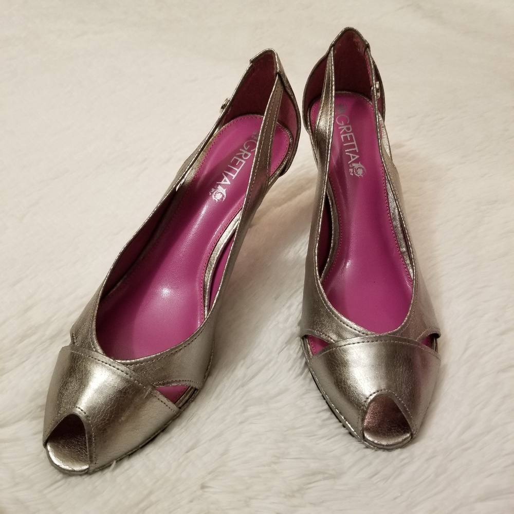 GRETTA | Silver Pweter Shoes